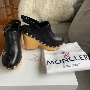 Moncler Fur-Lined Mules